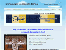 Tablet Screenshot of immaculateconceptionbellevue.org